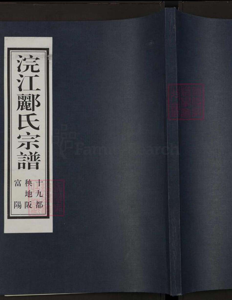 浙江省杭州市富阳郦氏永思堂族谱-浣江郦氏宗谱.十九都秧地阪富阳.pdf电子版缩略图