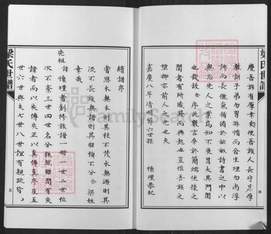 山东省淄博市高青县唐坊镇梁氏族谱-山东高青梁氏世谱.pdf电子版预览图4