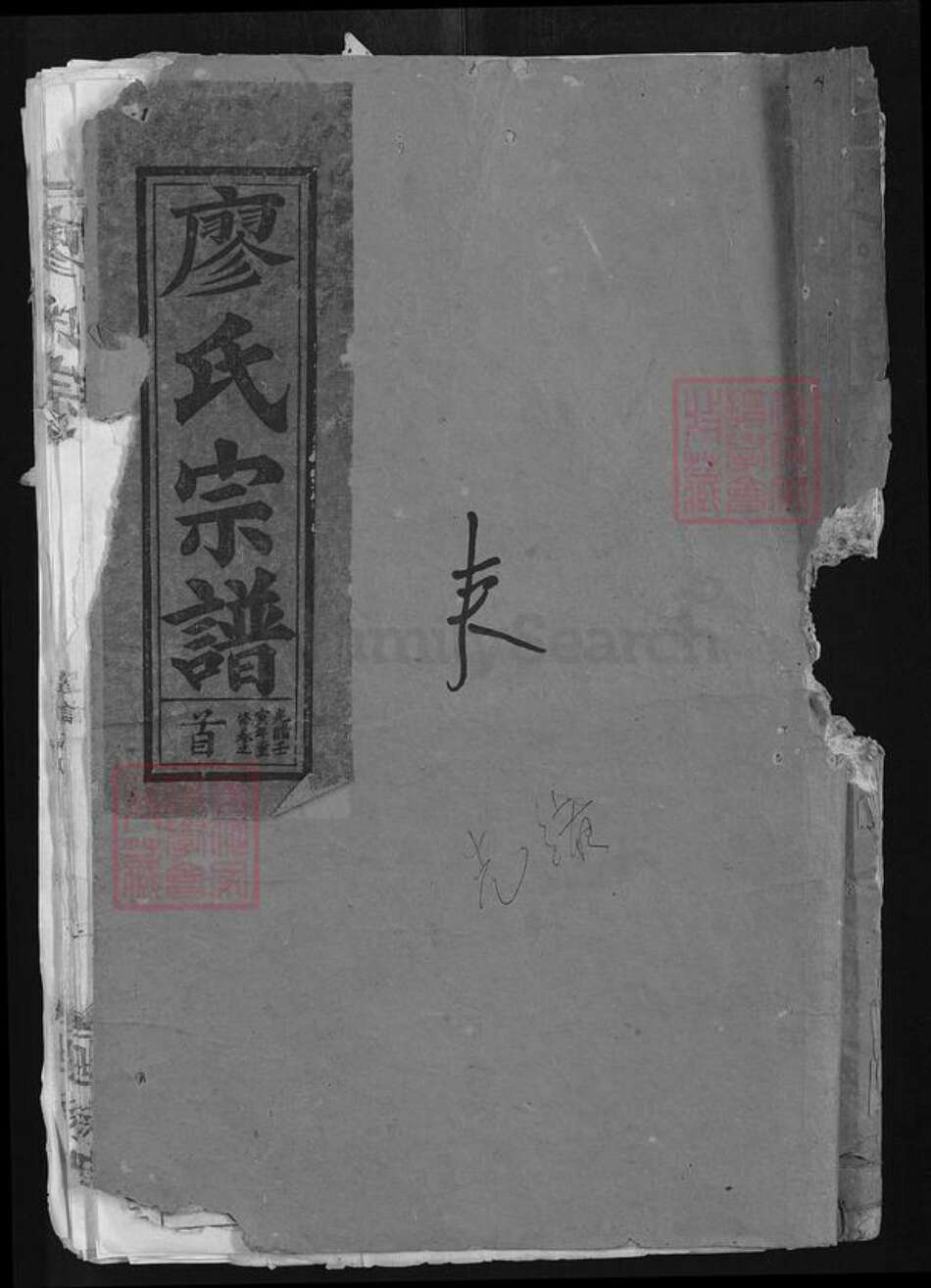 湖北省黄石市大冶市廖氏世踩堂族谱-廖氏宗谱.pdf电子版缩略图