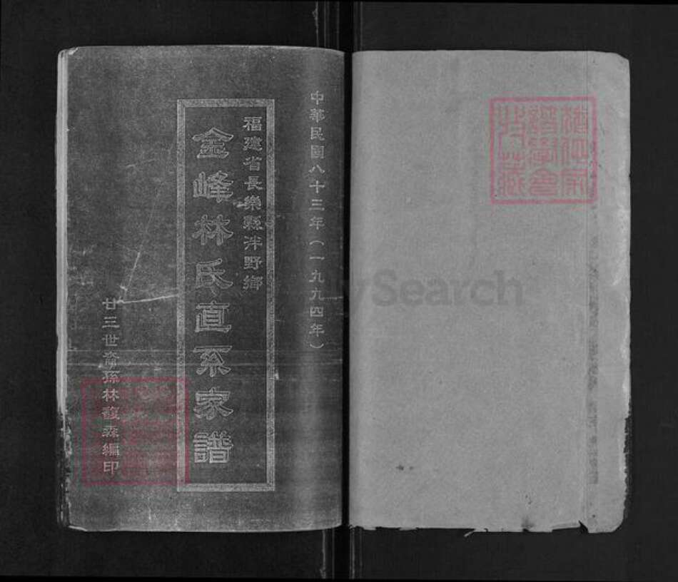 福建省福州市长乐区林氏族谱-金峰林氏直系家谱.pdf电子版预览图1