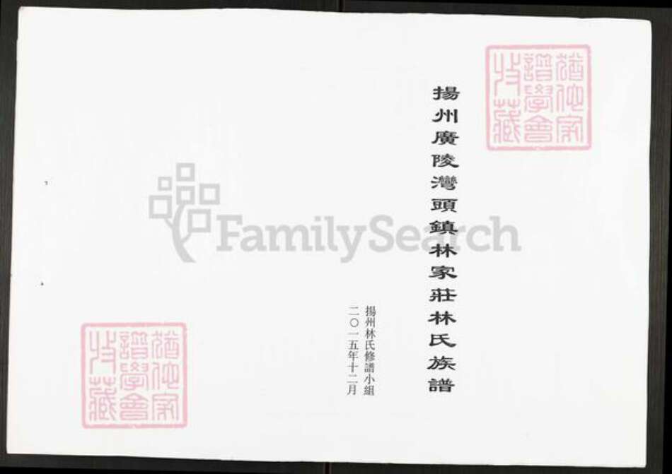 江苏省扬州市广陵区湾头镇林氏世德堂族谱-扬州广陵湾头镇林家庄林氏族谱.pdf电子版预览图2