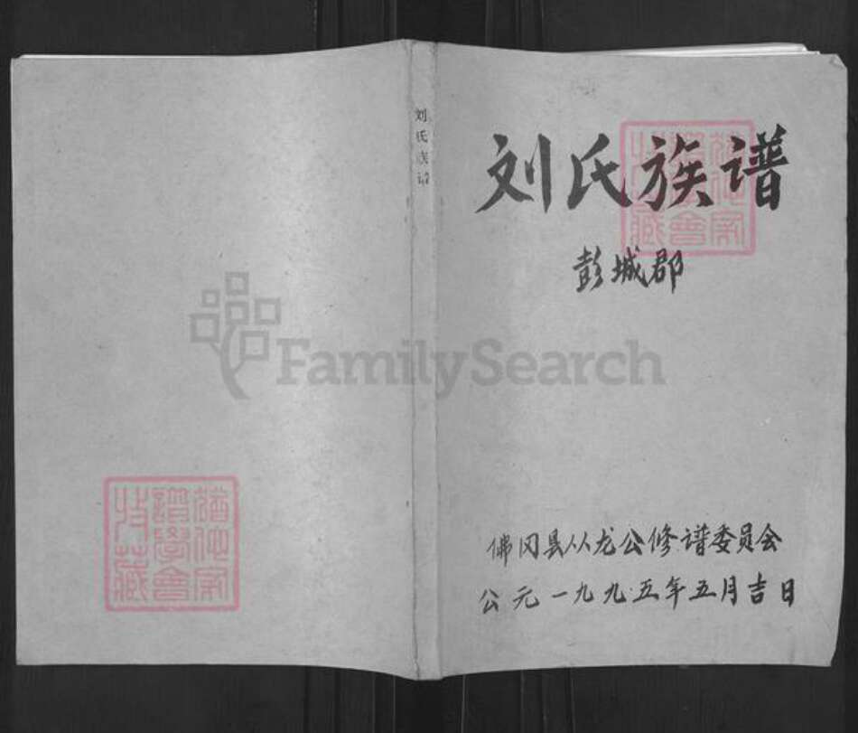 广东省清远市佛冈县龙南刘氏彭城堂族谱-刘氏族谱.pdf电子版缩略图