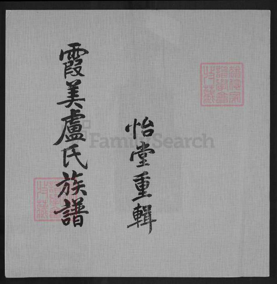 福建省泉州市卢氏族谱-霞美卢氏族谱.pdf电子版缩略图