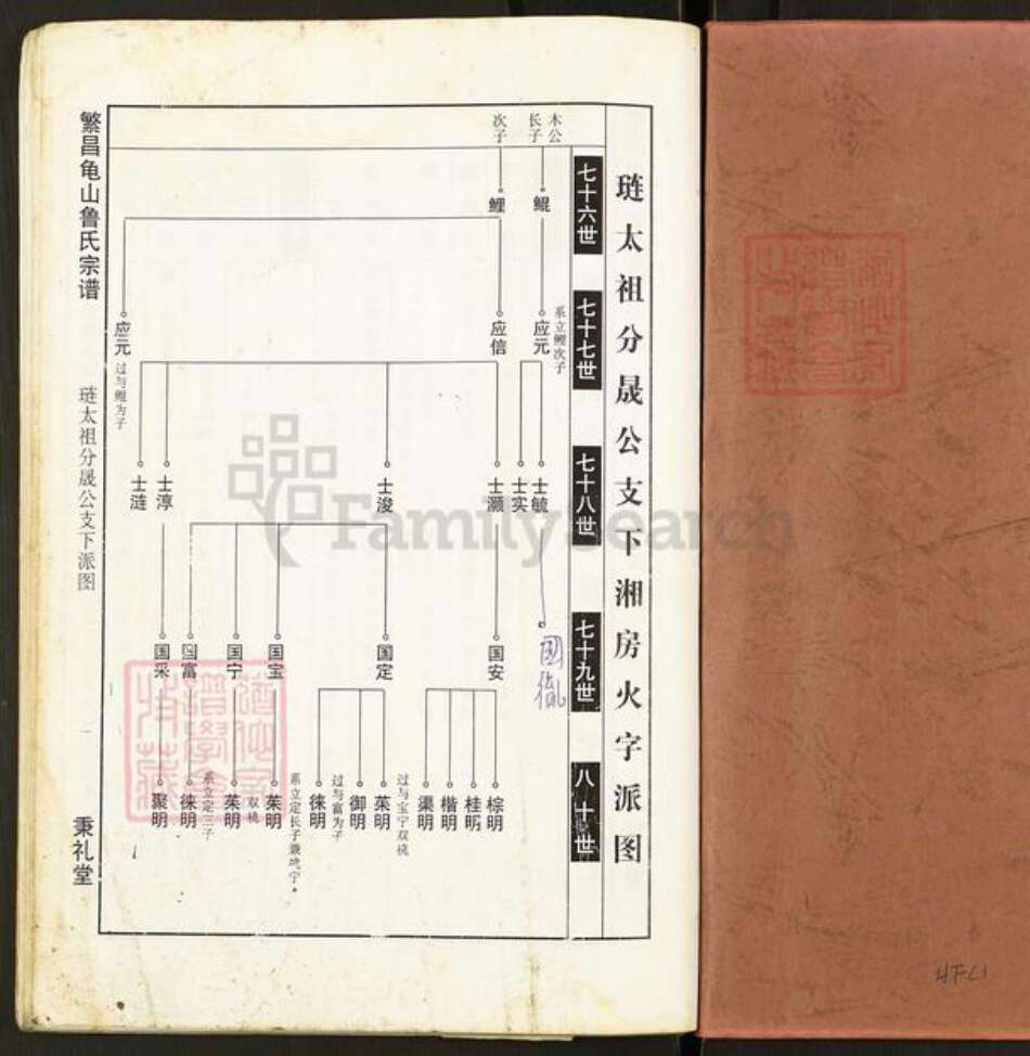 安徽省芜湖市繁昌县鲁氏秉礼堂族谱-繁昌龟山鲁氏宗谱.pdf电子版预览图1