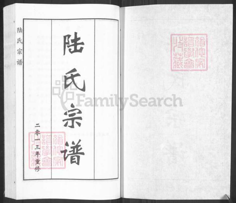 河北省沧州东光县东光镇陆氏族谱-陆氏宗谱.pdf电子版预览图1