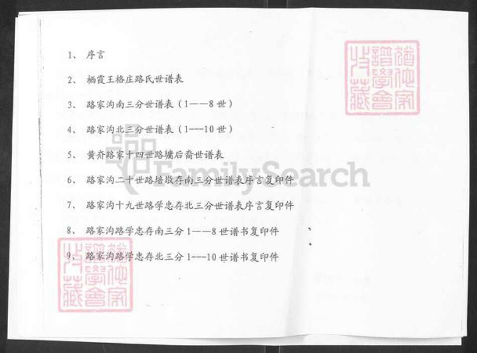 山东省烟台市栖霞市庄园街道路氏族谱-栖霞王格庄路氏谱书.pdf电子版预览图1