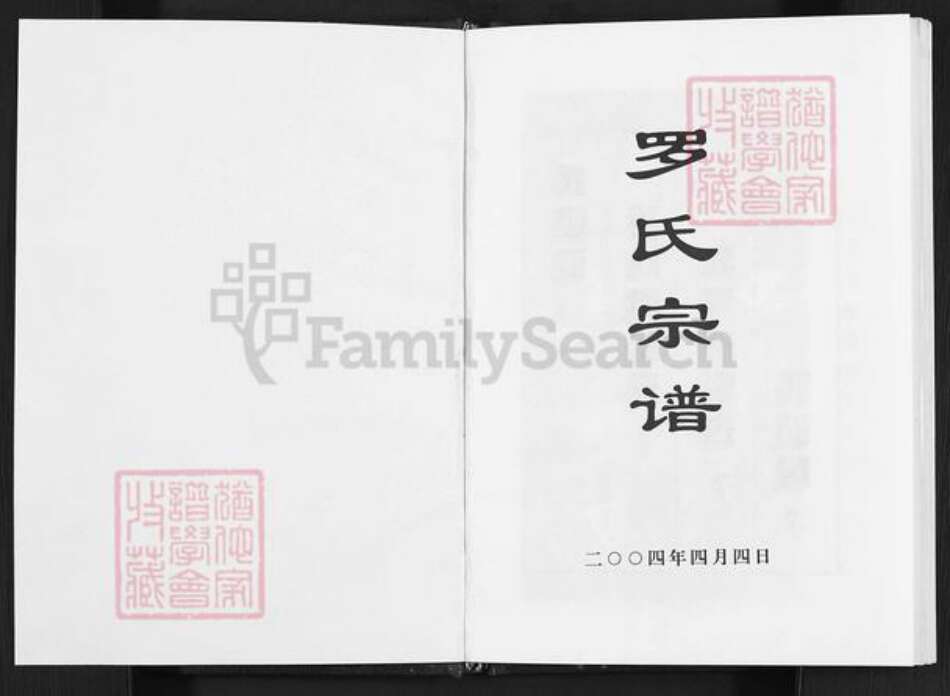 四川省达州市开江县罗氏族谱-罗氏宗谱.pdf电子版预览图1