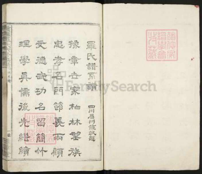 江西省赣州市赣县区罗氏豫章堂族谱-赣县罗氏六修族谱.pdf电子版预览图1