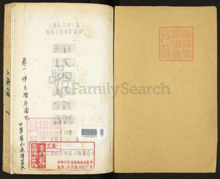 江西省南昌市罗氏族谱-豫章罗氏大成宗谱.pdf电子版预览图1