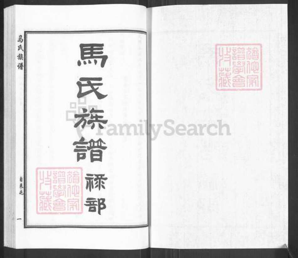 河北省沧州沧县马氏族谱-马氏族谱.pdf电子版预览图1