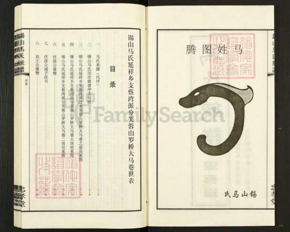 江苏省无锡市锡山区鹅湖镇马氏忠孝堂族谱-锡山马氏统谱.pdf电子版预览图2