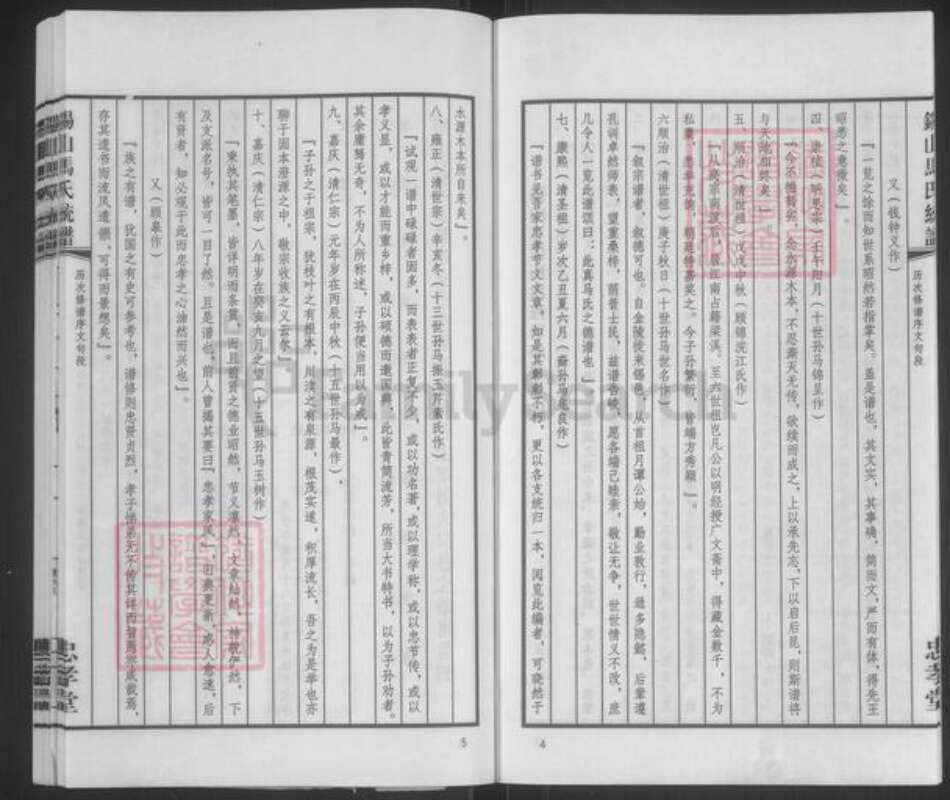 江苏省无锡市锡山区鹅湖镇马氏忠孝堂族谱-马氏统谱.锡山马氏延祥乡支蔡湾派.pdf电子版预览图5