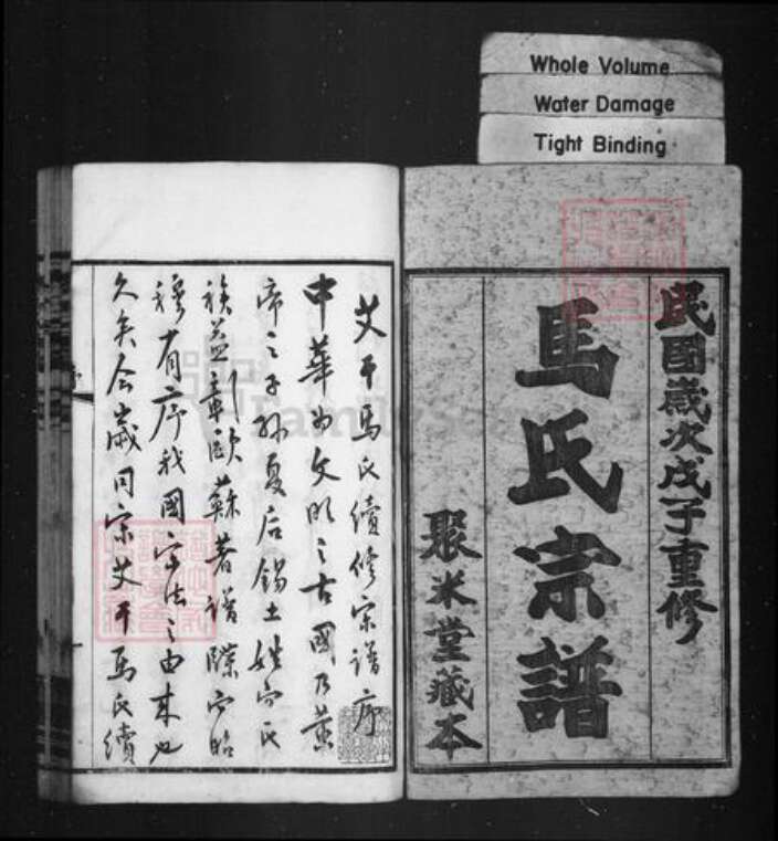 江苏省常州市武进县马氏聚米堂族谱-艾干马氏宗谱 [22卷].pdf电子版预览图2