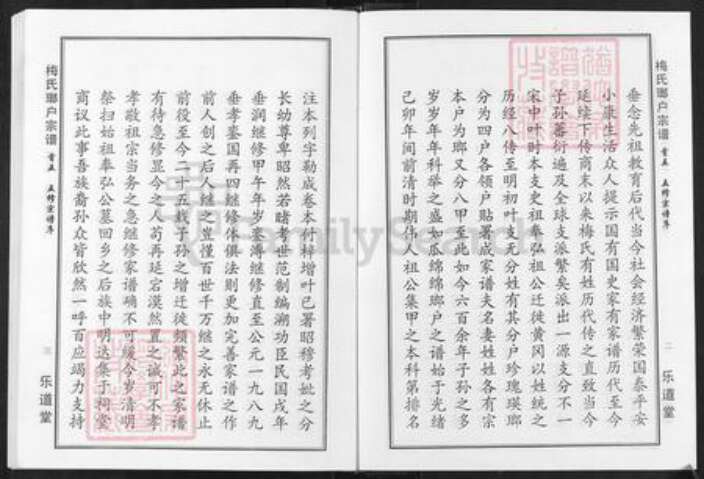 湖北省黄冈市梅氏乐道堂族谱-梅氏琅户宗谱.pdf电子版预览图3