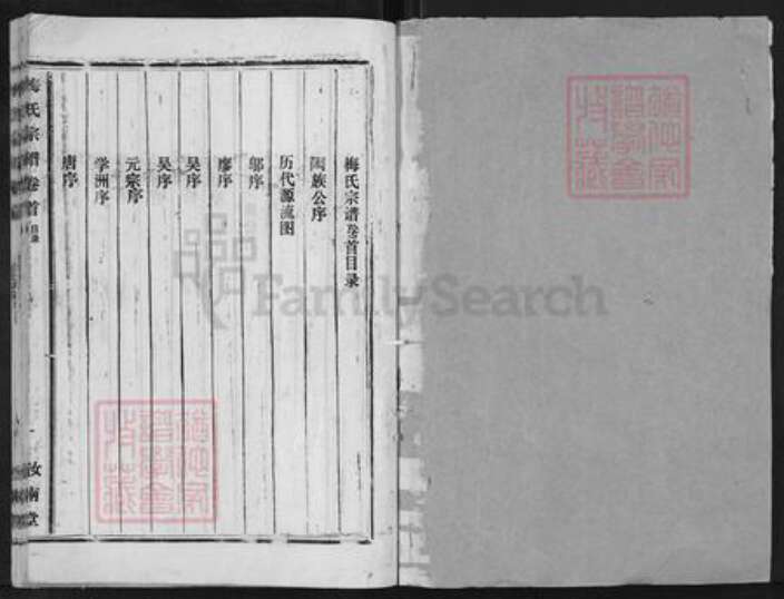 江西省九江市梅氏汝南堂族谱-梅氏宗谱.pdf电子版预览图1