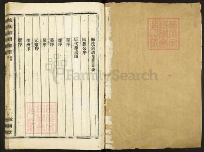 江西省九江市濂溪区梅氏汝南堂族谱-梅氏宗谱.pdf电子版预览图1