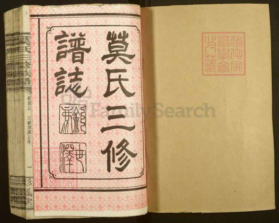 湖南省益阳市桃江县武潭镇莫氏彩凤堂族谱-莫氏三修族谱.pdf电子版预览图1