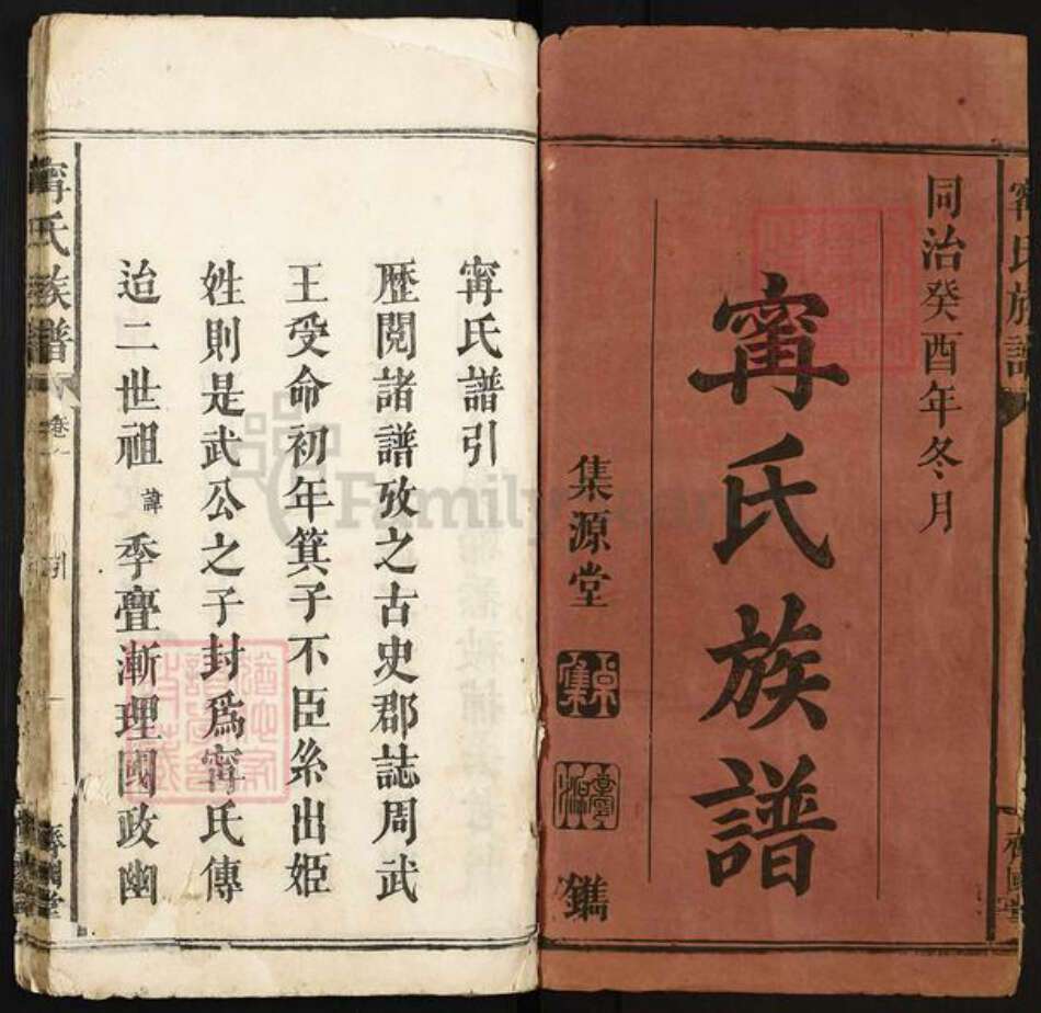 江西省宜春市袁州区寗氏齐国堂族谱-寗氏族谱.pdf电子版预览图1