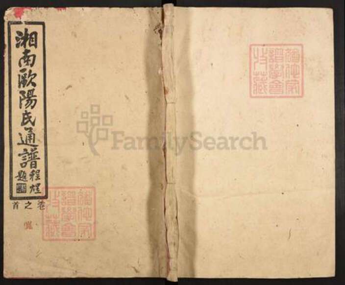 湖南省长沙市欧阳氏文忠堂族谱-湘南欧阳氏通谱.pdf电子版缩略图