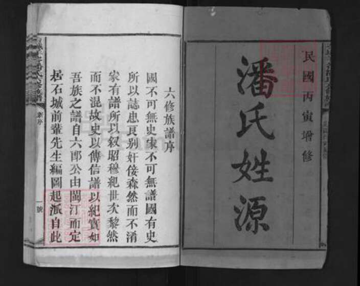 江西省赣州市石城县大由乡潘氏族谱-石城羊谷潘氏六修族谱.pdf电子版预览图1