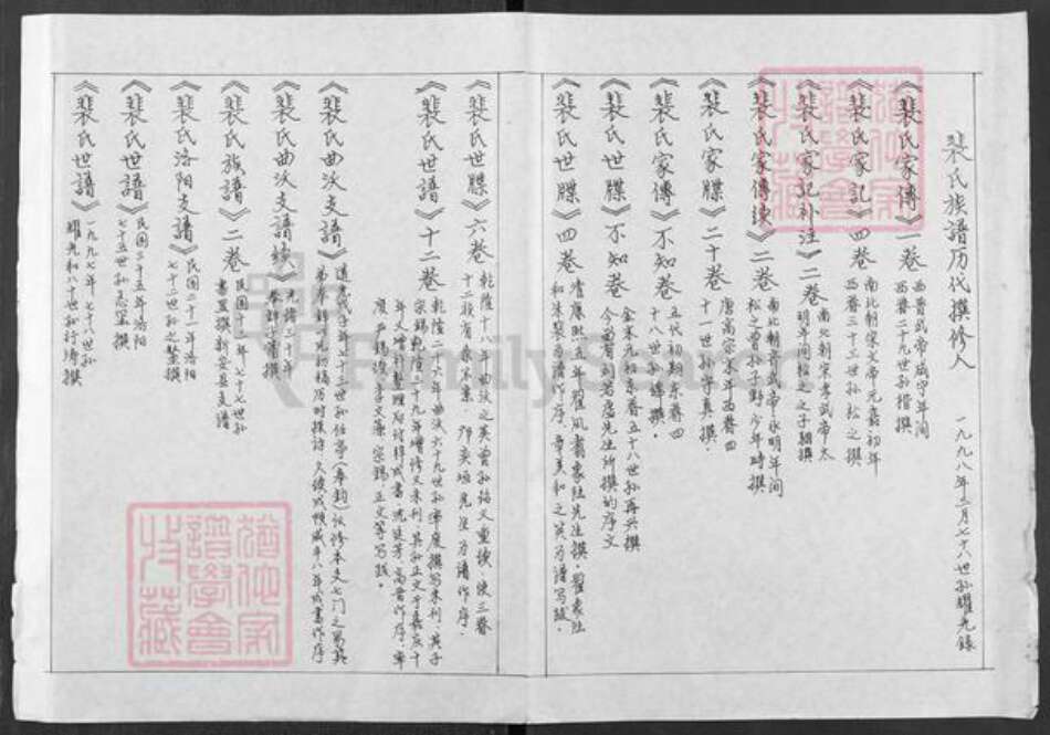 河南省洛阳市宜阳县裴氏族谱-裴氏宗谱.pdf电子版预览图1
