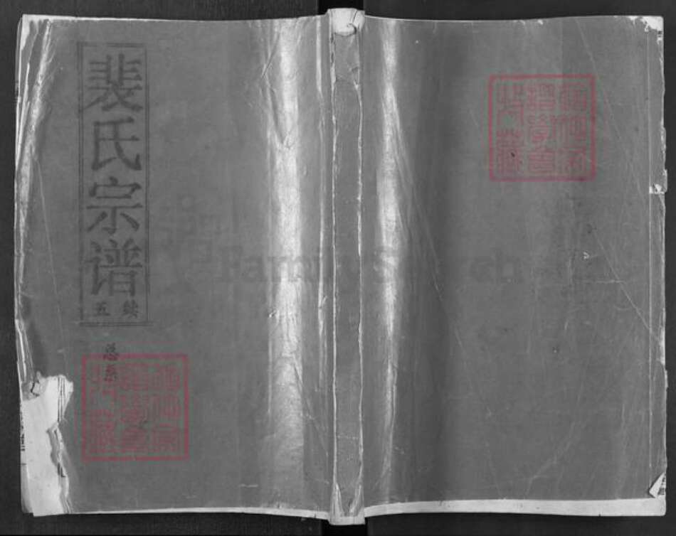 湖北省黄冈市浠水县清泉镇裴氏绿野堂族谱-裴氏宗谱.pdf电子版缩略图