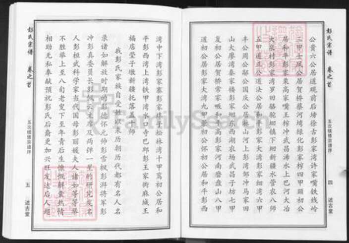 湖北省武汉市新洲区彭氏述古堂族谱-彭氏宗谱.pdf电子版预览图4