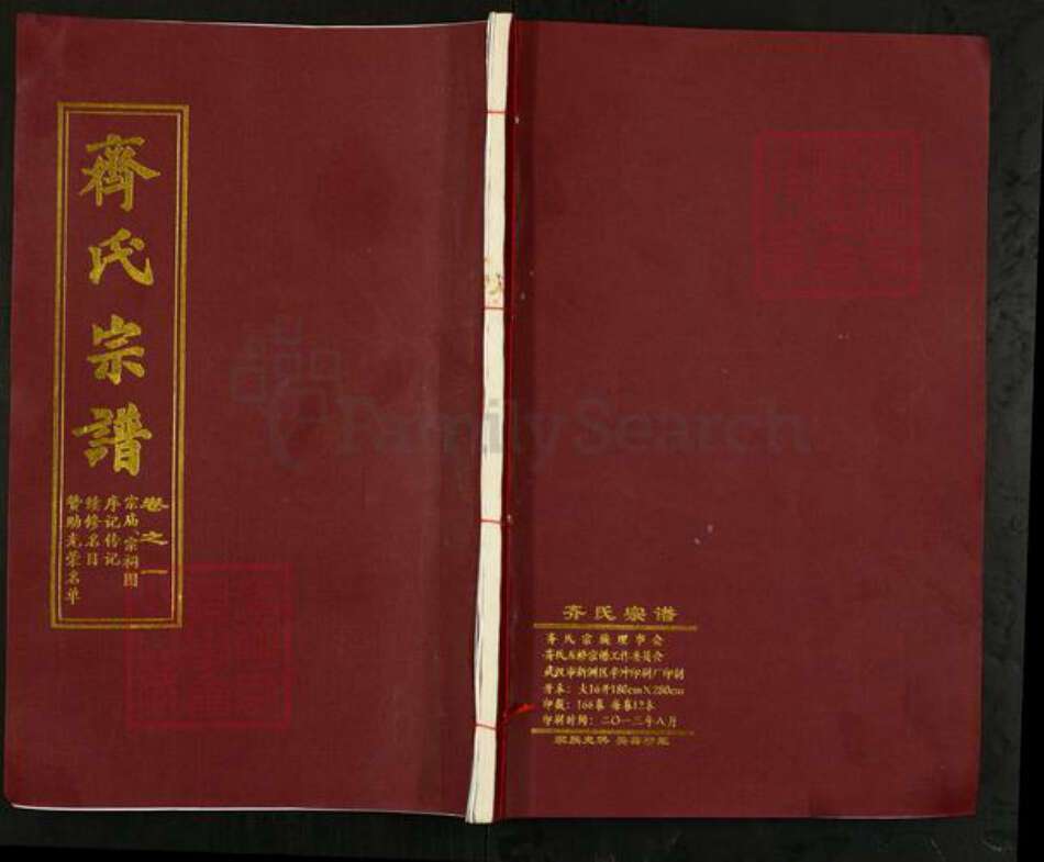湖北省黄冈市团风县齐氏尚本堂族谱-齐氏宗谱.pdf电子版缩略图