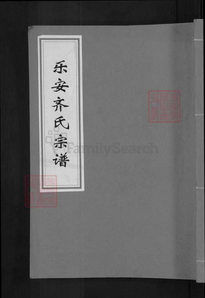 浙江省台州市仙居县齐氏族谱-乐安齐氏宗谱.pdf电子版缩略图