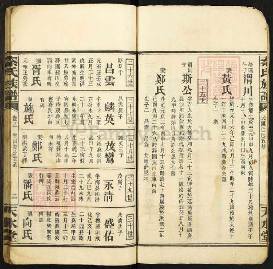 湖南省岳阳市湘阴县江西省吉安市秦氏天水堂族谱-秦氏族谱.pdf电子版预览图2