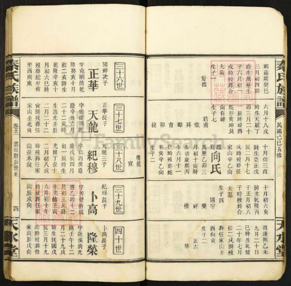 湖南省岳阳市湘阴县江西省吉安市秦氏天水堂族谱-秦氏族谱.pdf电子版预览图4