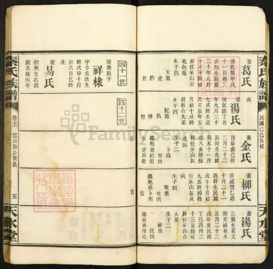 湖南省岳阳市湘阴县江西省吉安市秦氏天水堂族谱-秦氏族谱.pdf电子版预览图5