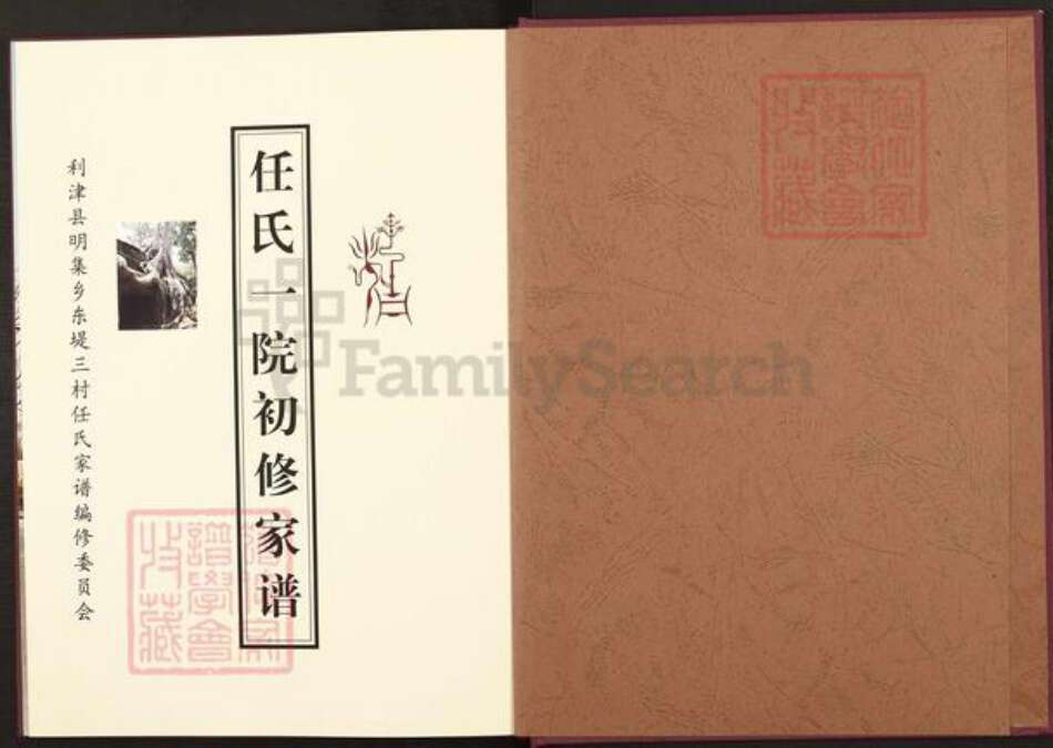 山东省东营市利津县明集乡任氏族谱-任氏一院初修家谱.pdf电子版预览图1