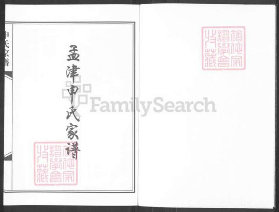 河南省洛阳市孟津县麻屯镇申氏族谱-孟津申氏家谱.pdf电子版预览图1