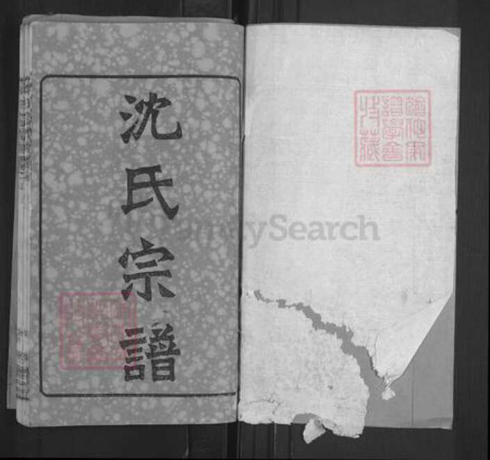 湖北省黄冈市沈氏敦本堂族谱-沈氏宗谱.pdf电子版预览图1