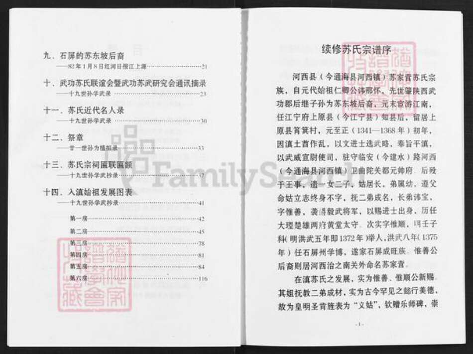 云南省玉溪市通海县河西镇苏氏族谱-眉山苏氏宗谱.pdf电子版预览图2