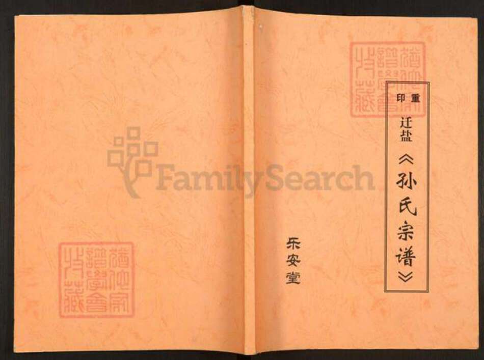 江苏省盐城市盐都区郭猛镇孙氏乐安堂族谱-重印迁盐孙氏宗谱.pdf电子版缩略图