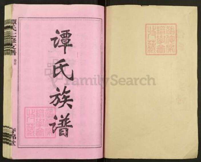 河南省平顶山汝州市谭氏夺锦堂族谱-谭氏七修支谱.pdf电子版预览图1