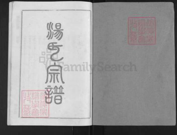 湖北省孝感市孝昌县季店乡汤氏中山堂族谱-汤氏宗谱.pdf电子版预览图1