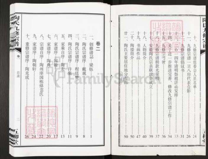 安徽省合肥市长丰县陶楼镇陶氏五柳堂族谱-陶氏九修宗谱.pdf电子版预览图2