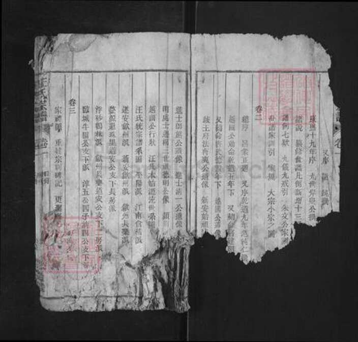 安徽省铜陵市枞阳县雨坛镇汪氏积庆堂族谱-汪氏宗谱.pdf电子版预览图1