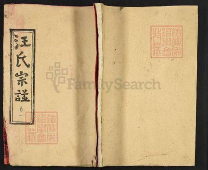 湖北省黄冈市麻城市汪氏越源堂族谱-汪氏宗谱.pdf电子版缩略图