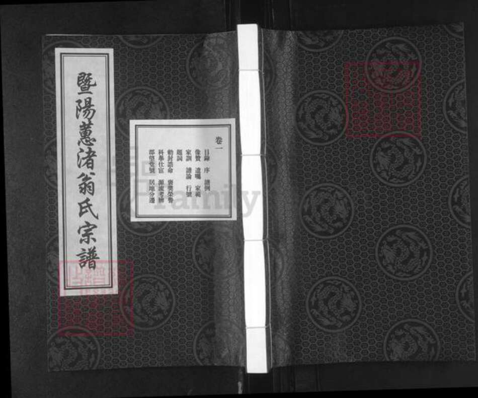 浙江省绍兴诸暨市暨阳街道翁氏伦叙堂族谱-暨阳蕙渚翁氏宗谱.pdf电子版缩略图