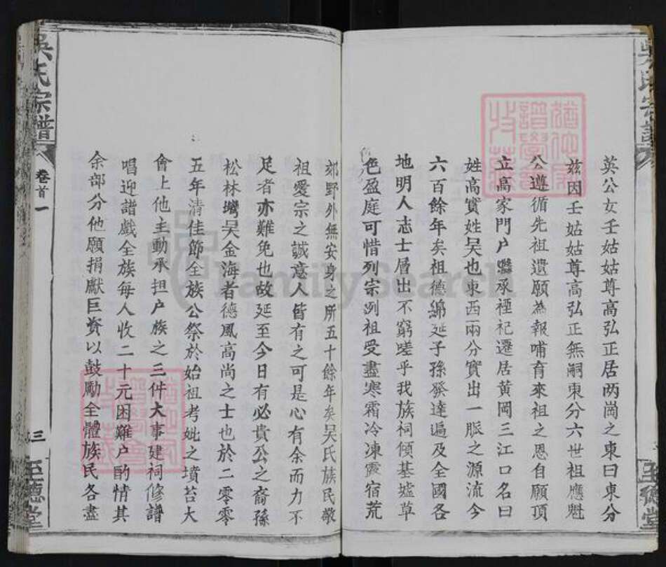 湖北省武汉市新洲区吴氏至德堂族谱-吴氏宗谱.pdf电子版预览图3