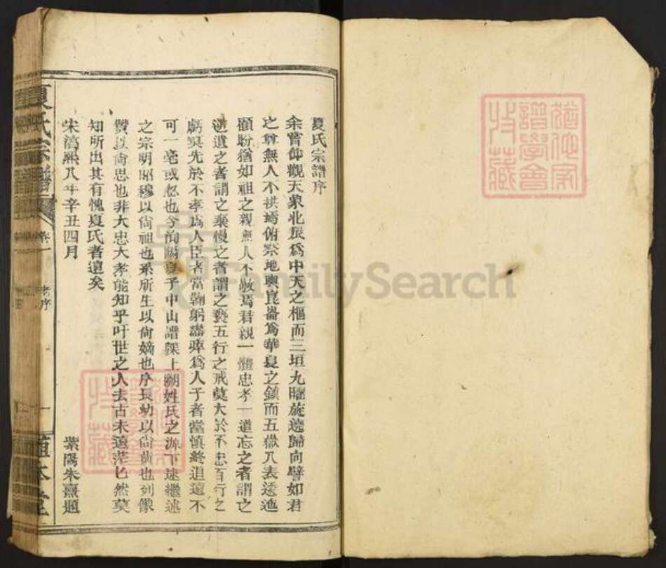 湖北省咸宁市通山县夏氏植本堂族谱-夏氏宗谱.pdf电子版预览图1