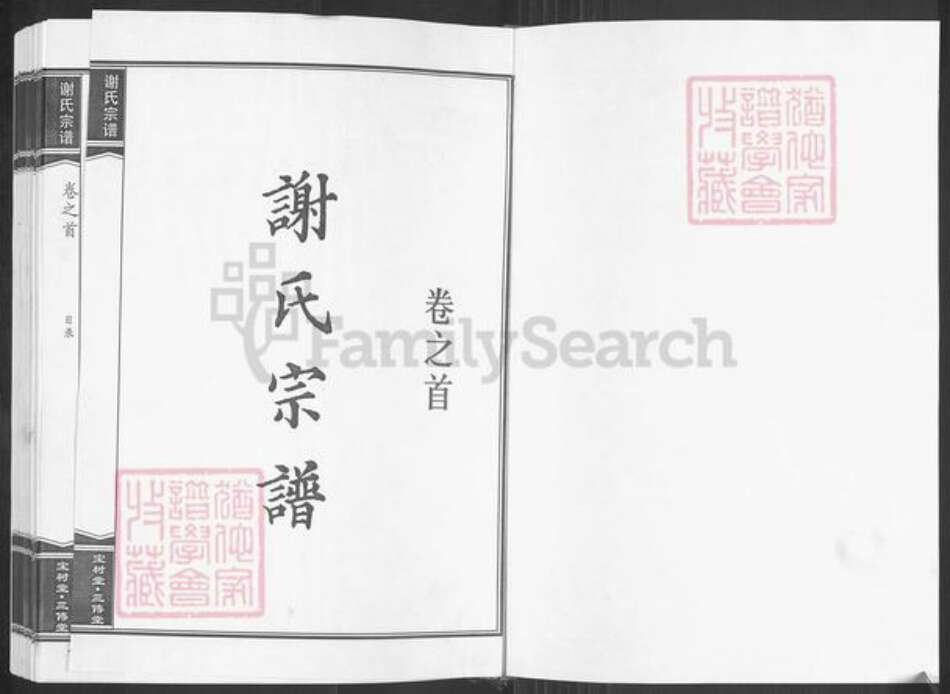 湖北省黄冈市麻城市谢氏宝树堂族谱-谢氏宗谱.pdf电子版预览图1