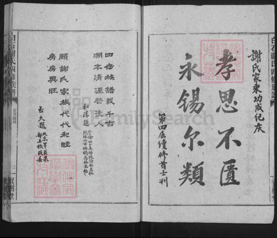 湖南省湘潭市湘乡市白田镇谢氏宝树堂族谱-白石谢氏四修族谱.pdf电子版预览图2