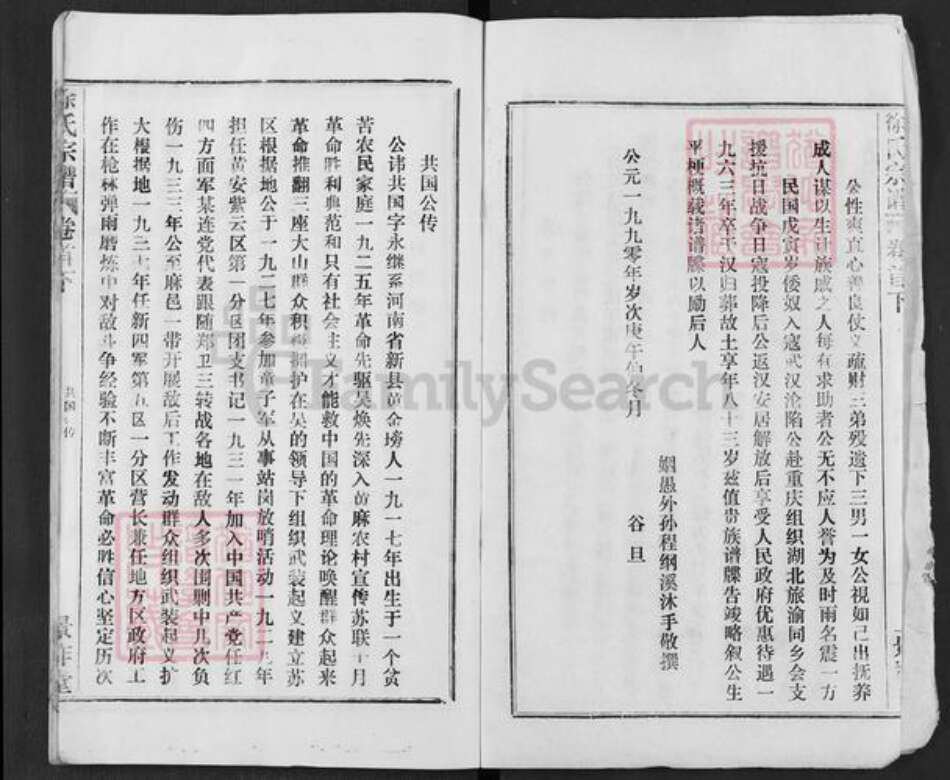 湖北省武汉市新洲区徐氏景祚堂族谱-徐氏宗谱.pdf电子版预览图2