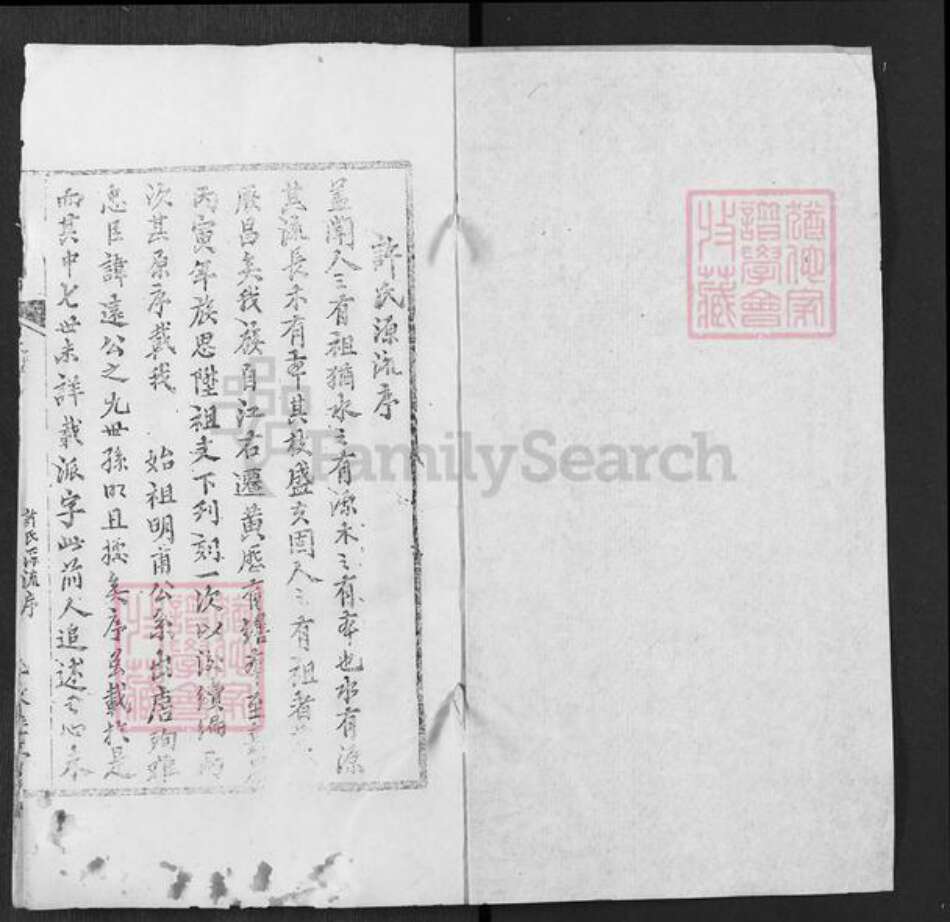 湖北省武汉市新洲区许氏敦睦堂族谱-许氏宗谱.pdf电子版预览图1