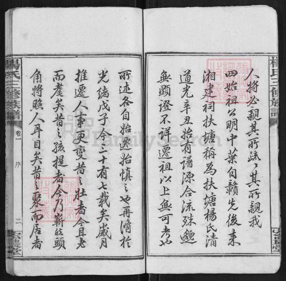 湖南省湘潭市湘乡市中沙镇杨氏宏农堂族谱-扶塘杨氏三修族谱.pdf电子版预览图5